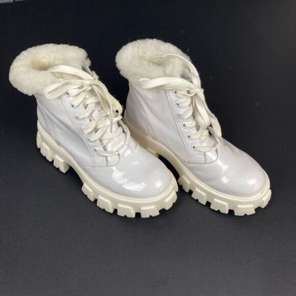 Women's brooke boot Cloud Nine with sheepskin in white size 8 style CNS 174 - Picture 15 of 15